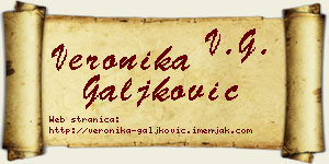 Veronika Galjković vizit kartica